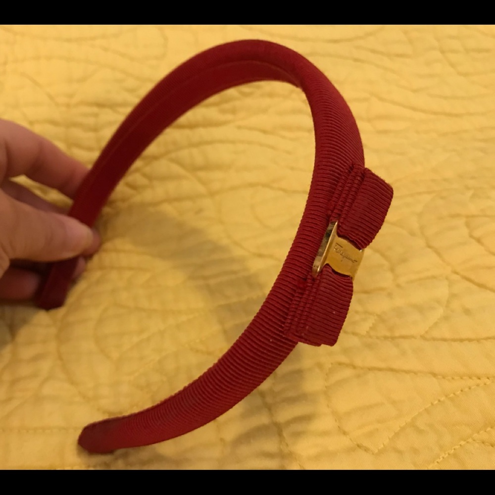 ***SOLD***Auth. Salvatore Ferragamo Headband Red